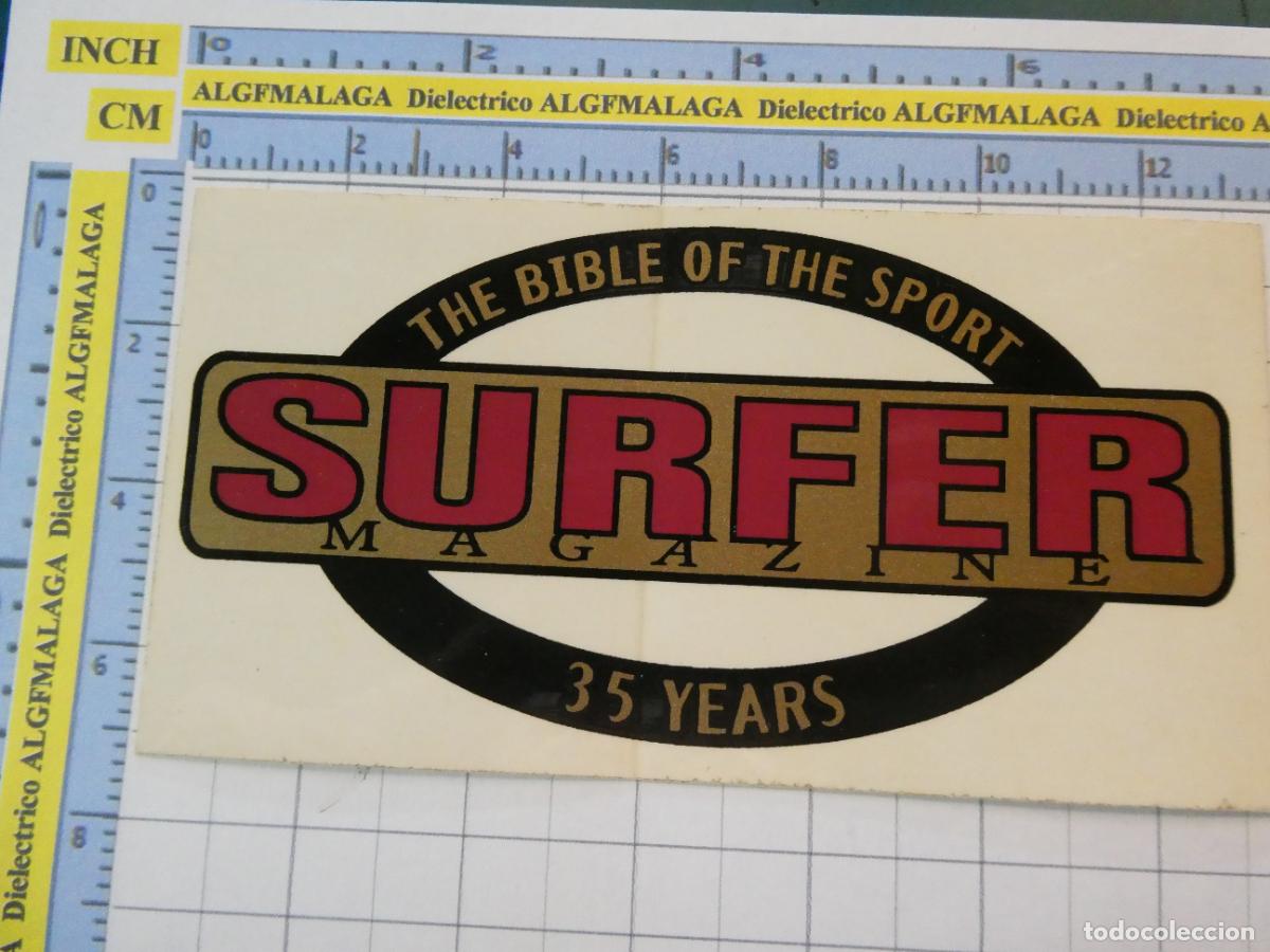 Pegatinas de colecci&oacute;n: PEGATINA MARCAS DE ROPA. SURF SURFING SURFEROS. REVISTA SURFER MAGAZINE . 36