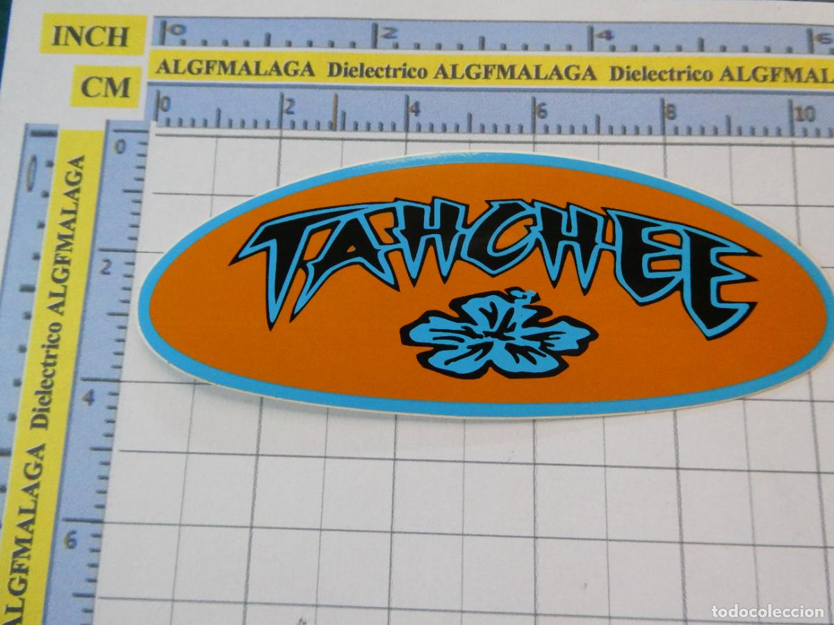 Pegatinas de colecci&oacute;n: PEGATINA MARCAS DE ROPA. SURF SURFING SURFEROS. TAHCHEE TABLA. 39