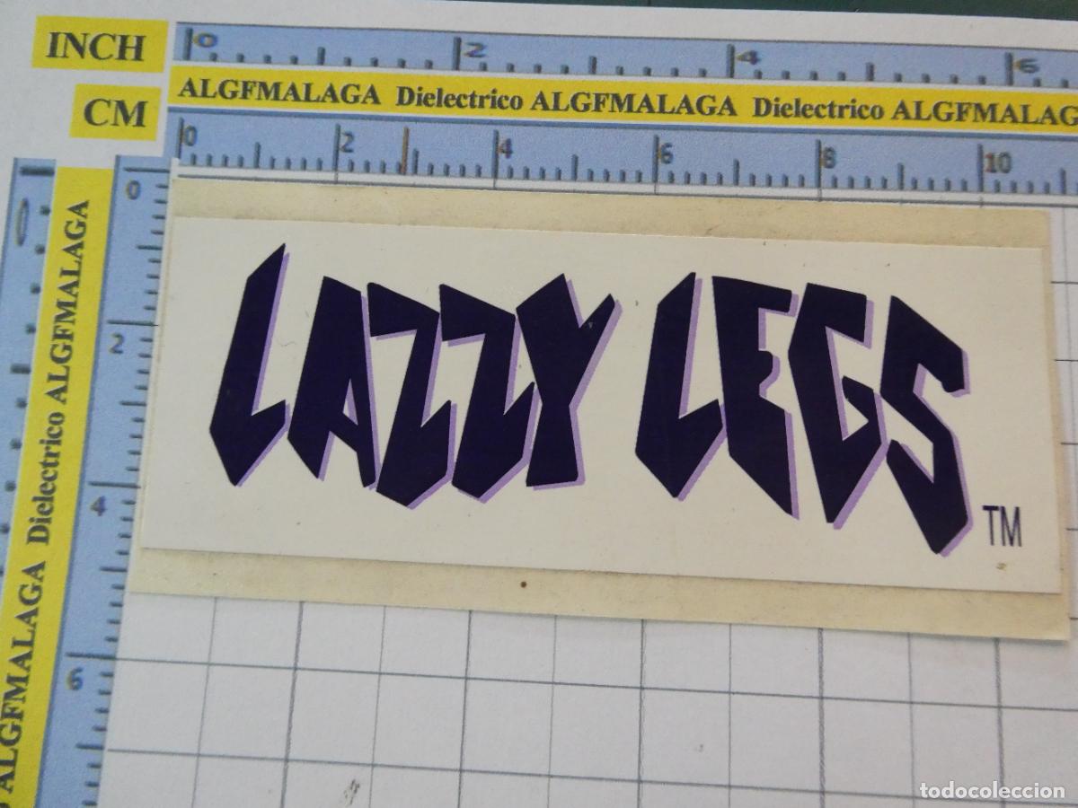 Pegatinas de colecci&oacute;n: PEGATINA MARCAS DE ROPA. SKATE SKATERS PATINADORES. LAZZY LEGS. 42