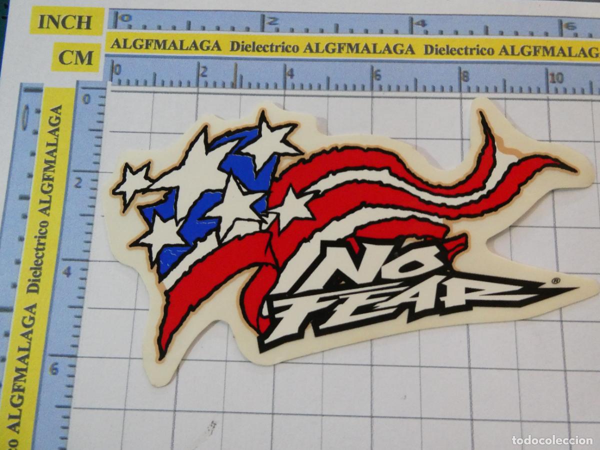 Pegatinas de colecci&oacute;n: PEGATINA MARCAS DE ROPA. SURF SKATERS SNOWBOARDERS. NO FEAR BANDERA USA EEUU. 46