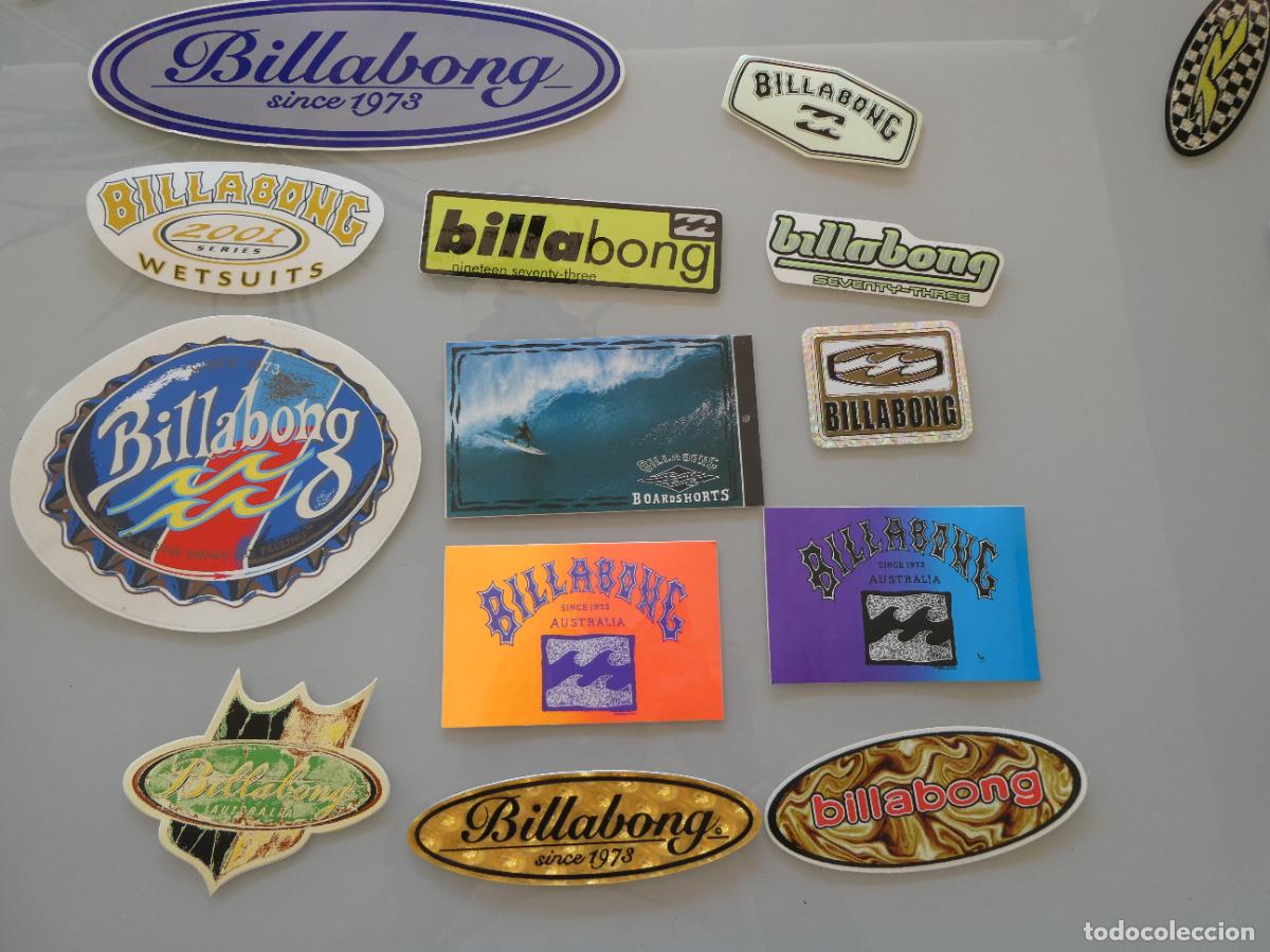 Pegatinas de colecci&oacute;n: 13 PEGATINAS MARCAS DE ROPA. SURF SURFING SURFEROS BILLABONG AUSTRALIA