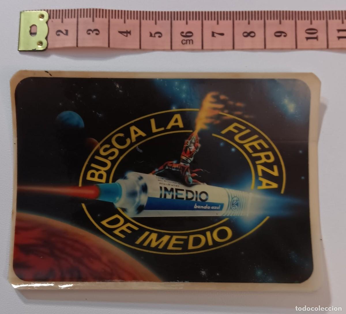Pegatinas de colecci&oacute;n: ANTIGUA PEGATINA ADHESIVO PUBLICIDAD PEGAMENTO IMEDIO A&Ntilde;OS 80 NUNCA PEGADA