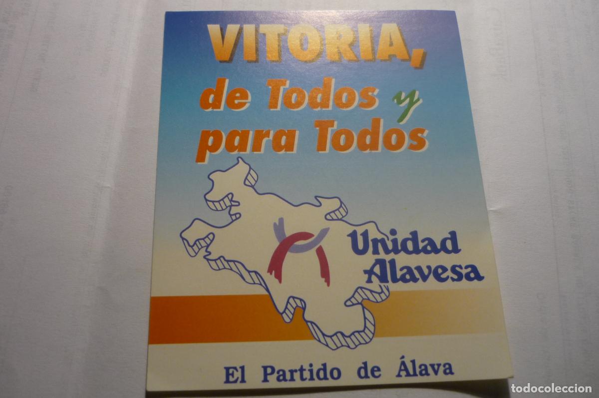Pegatinas de colecci&oacute;n: pegatina politica unidad alavesa