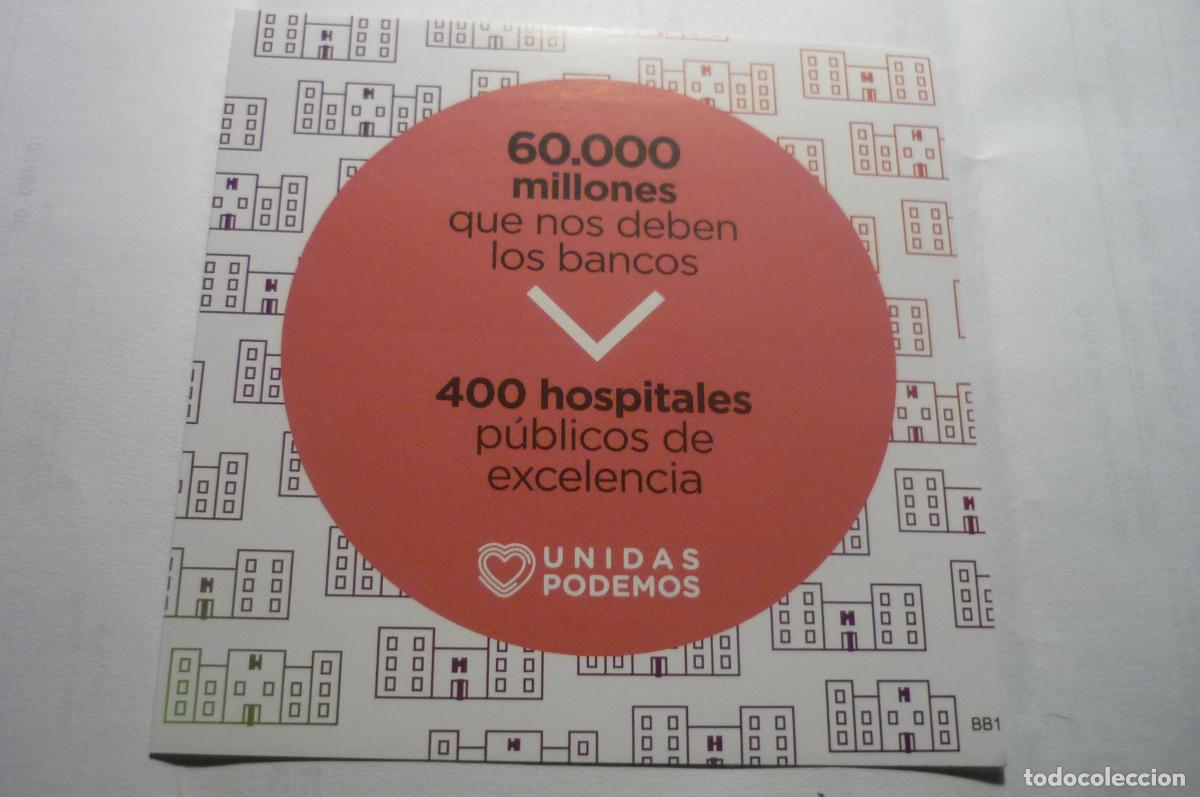 Pegatinas de colecci&oacute;n: pegatina politica unidas podemos