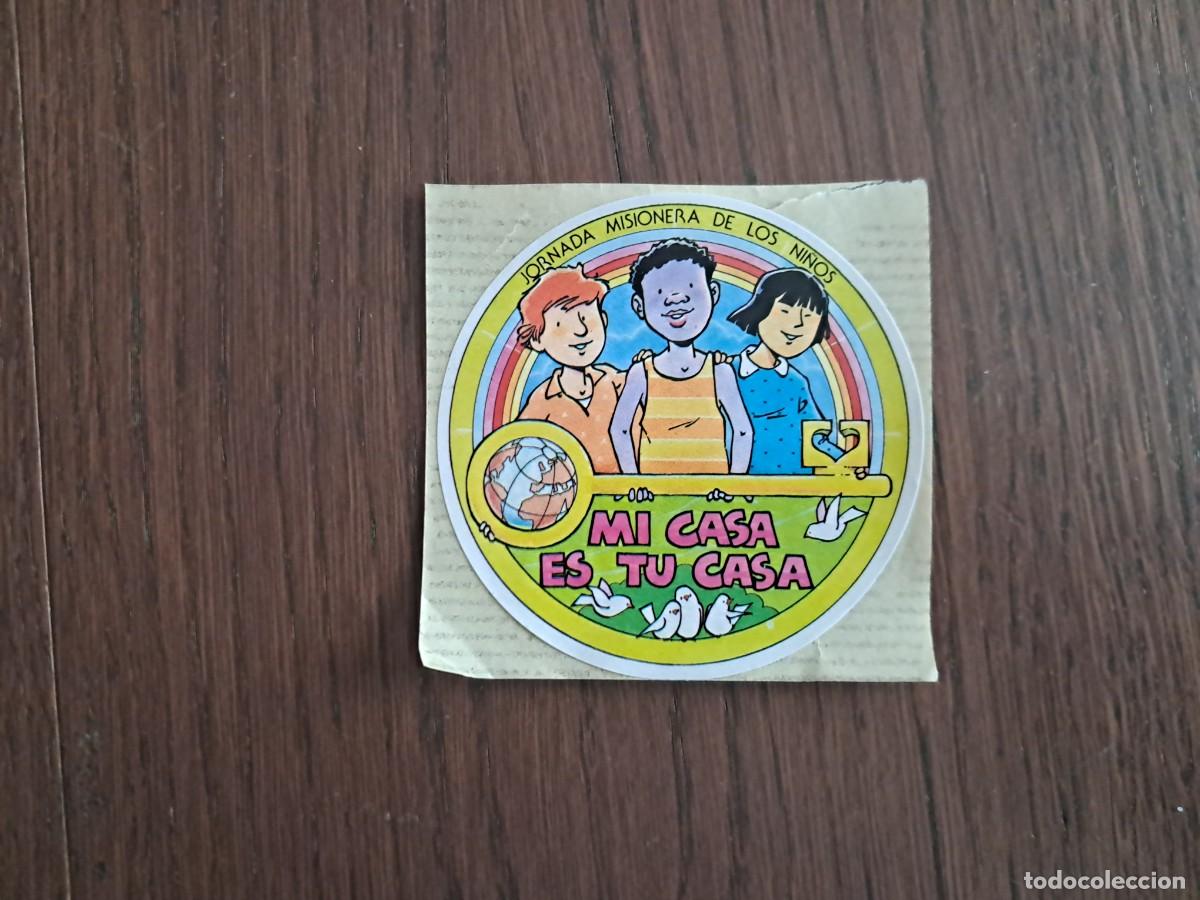 Pegatinas de colecci&oacute;n: peque&ntilde;a, jornada misionera de los ni&ntilde;os, mi casa es tu casa.