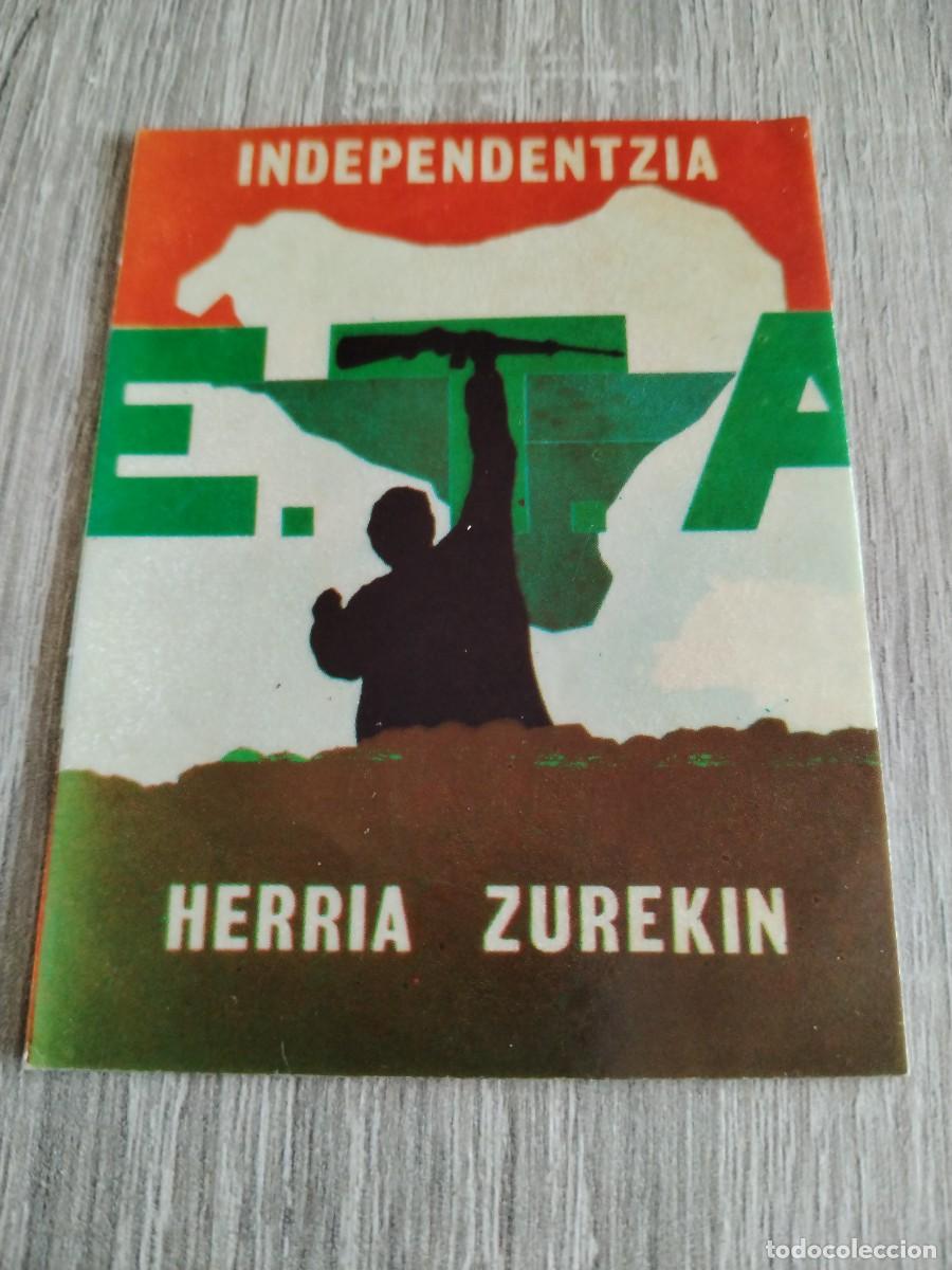Pegatinas de colecci&oacute;n: Pegatina pol&iacute;tica -ETA- Independentzia -herria zurekin