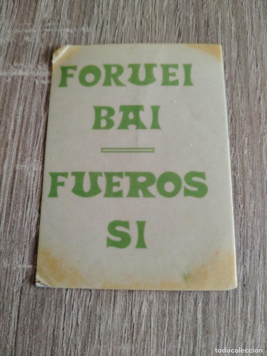 Pegatinas de colecci&oacute;n: Pegatina pol&iacute;tica- Forum bai -fueros s&iacute;