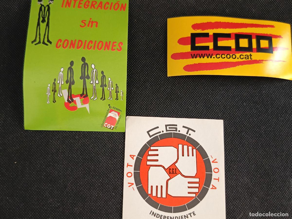 Pegatinas de colecci&oacute;n: Pegatinas sindicatos CCOO CGT independiente