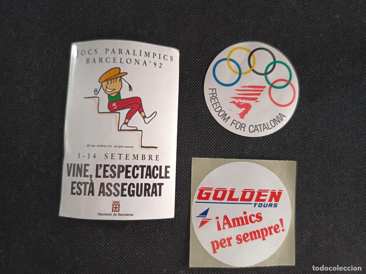 Pegatinas de colecci&oacute;n: Pegatinas varias golden tours amicsa per sempre paralimpics freedom for catalonia