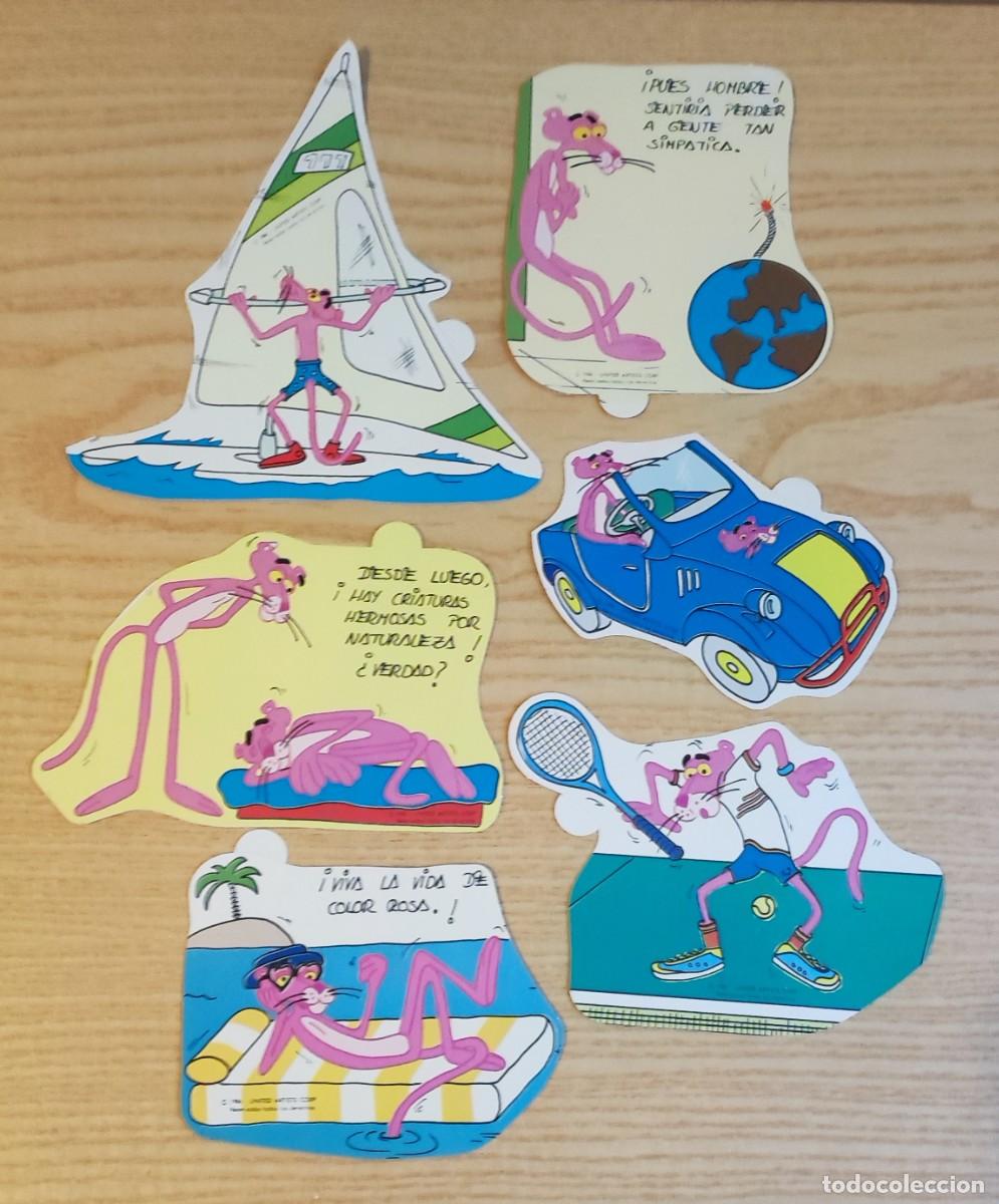 Pegatinas de colecci&oacute;n: adhesivo / pegatina - la pantera rosa - lote de 6 adhesivos - united artists corp - a&ntilde;o 1986