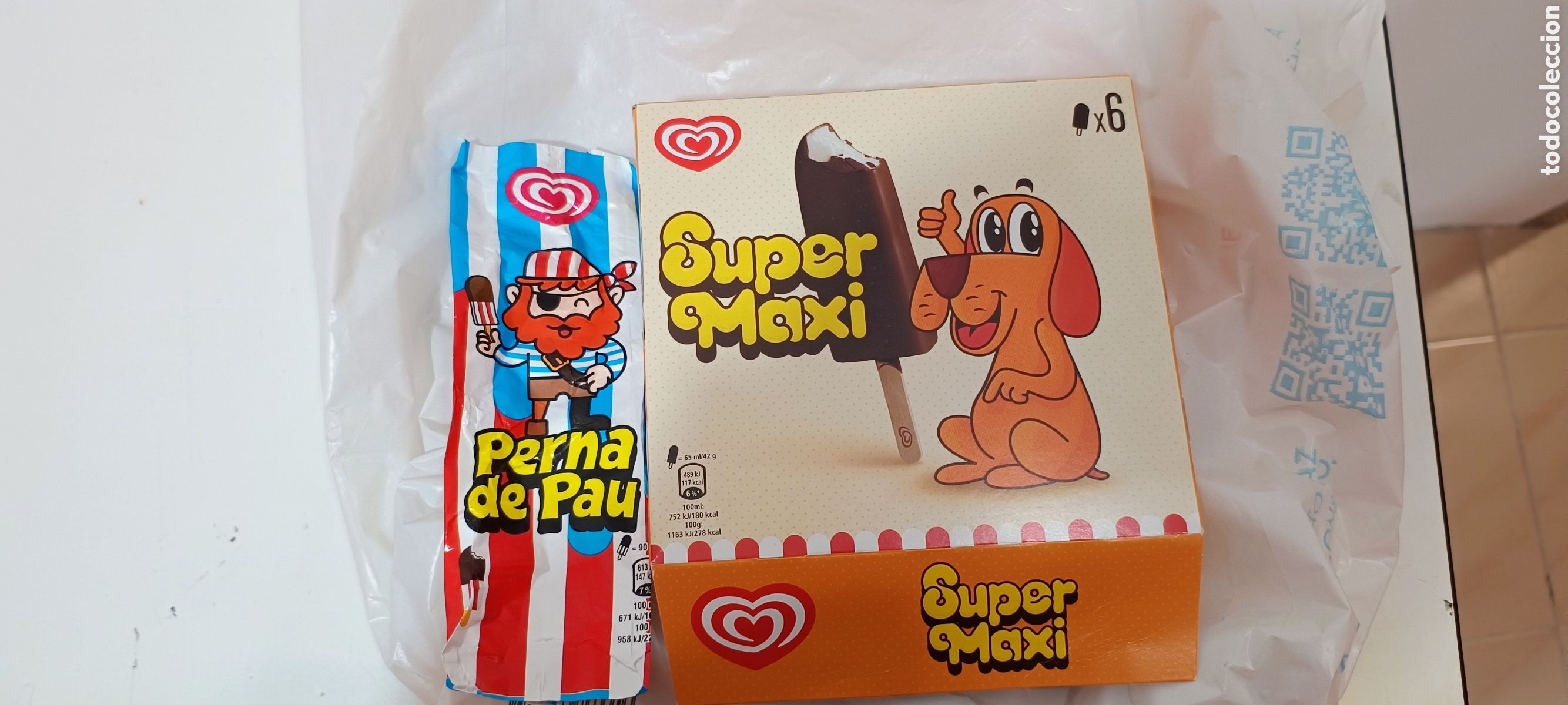 Pegatinas de colecci&oacute;n: Helados Portugueses envoltorios Frigo Ola