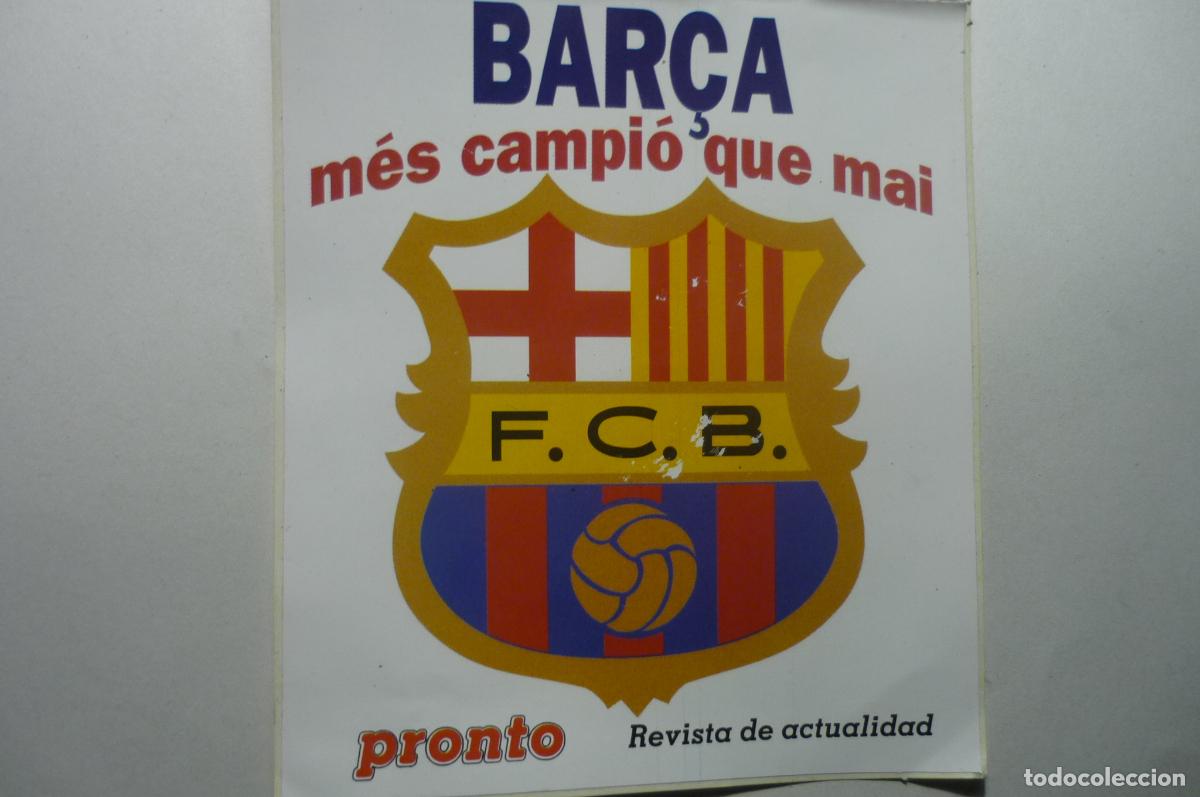 Pegatinas de colecci&oacute;n: PEGATINA FUTBOL F C BARCELONA-REVISTA PRONTO