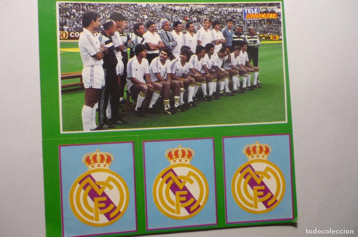 Pegatinas de colecci&oacute;n: PEGATINA FUTBOL TELE INDISCRETA REAL MADRID