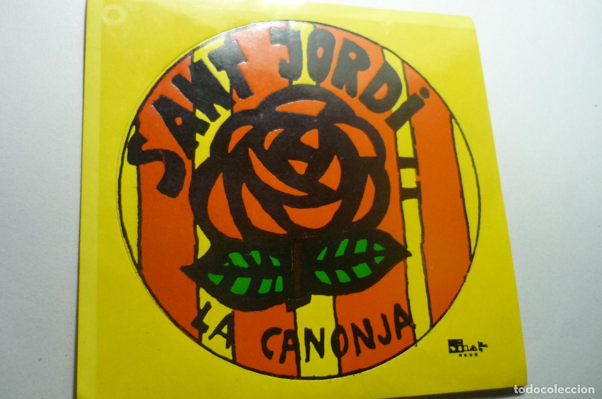 Pegatinas de colecci&oacute;n: PEGATINA SANT JORDI.-LA CANONJA