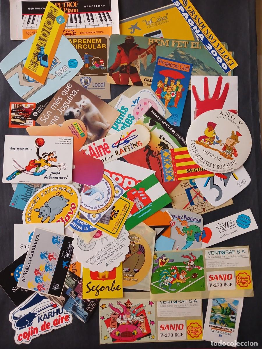 Pegatinas de colecci&oacute;n: LOTE DE 50 PEGATINAS DIFERENTES, VARIOS TEMAS.