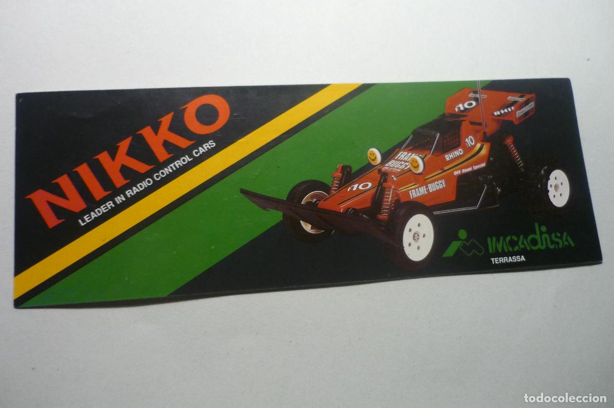 Pegatinas de colecci&oacute;n: pegatina nikko radio control cars