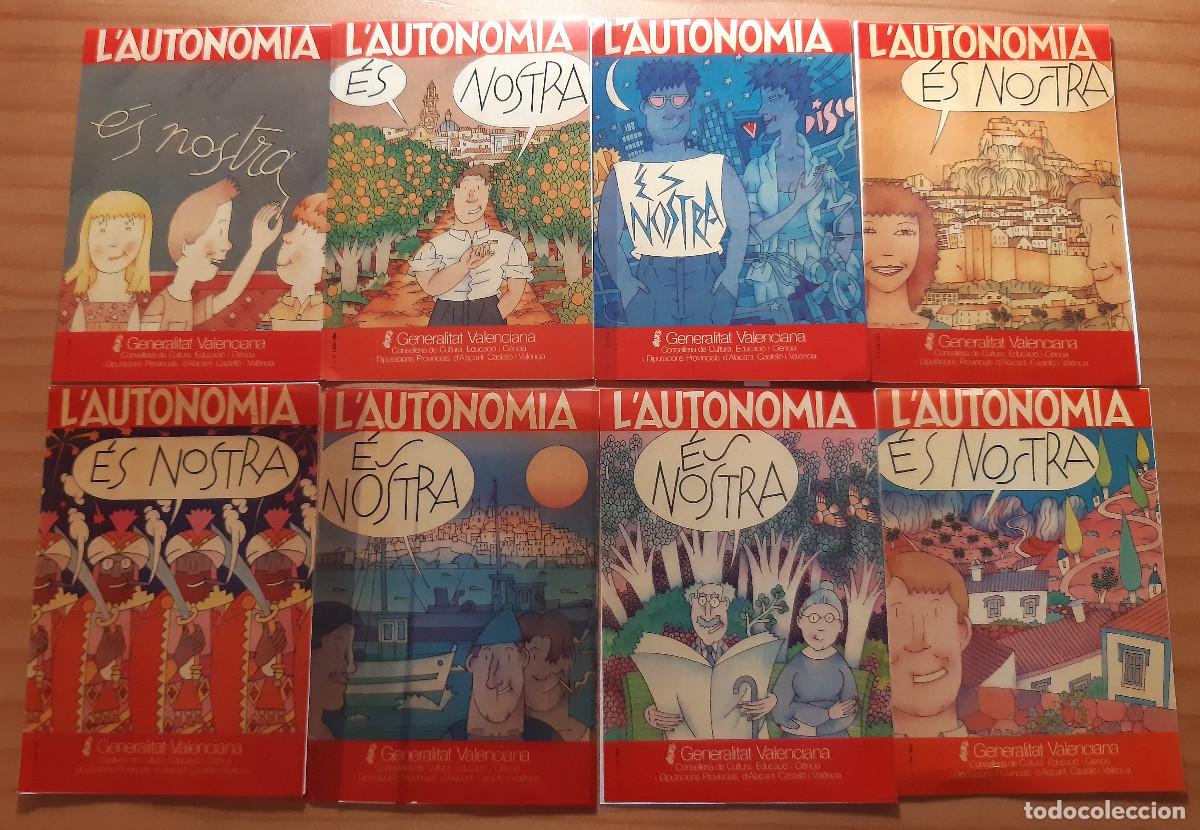 Autocolantes de cole&ccedil;&atilde;o: L'AUTONOMIA ES NOSTRA - 8 PEGATINAS - GENERALITAT VALENCIANA