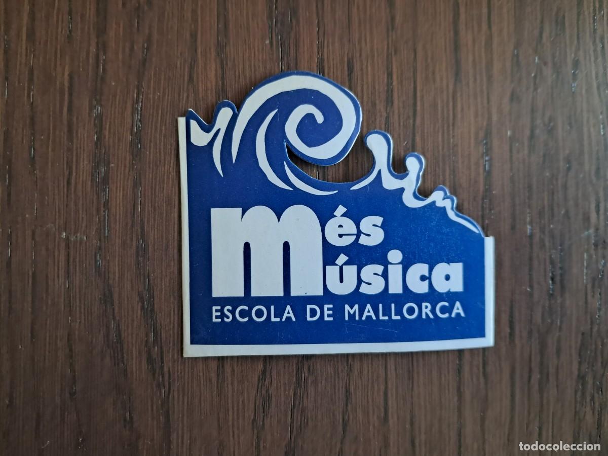 Pegatinas de colecci&oacute;n: pegatina de publicidad, escuela de m&uacute;sica, Mesm&uacute;sica, Palma de Mallorca.