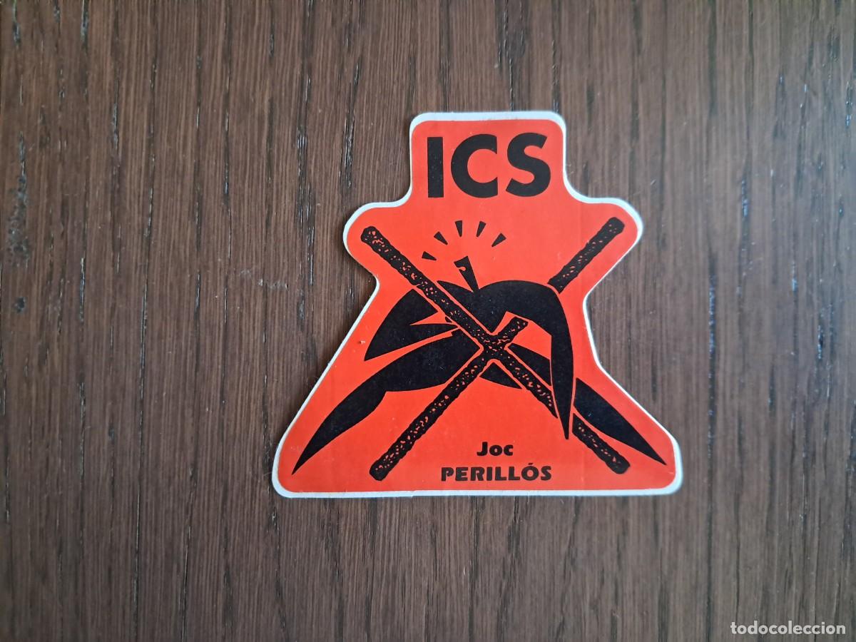 Pegatinas de colecci&oacute;n: pegatina de publicidad, ICS, joc perillos.