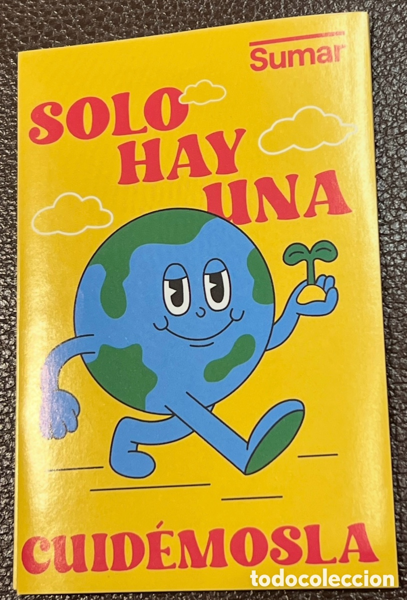 Pegatinas de colecci&oacute;n: Pegatina. Solo hay una. Cuidemosla. SUMAR. Elecciones 2023.