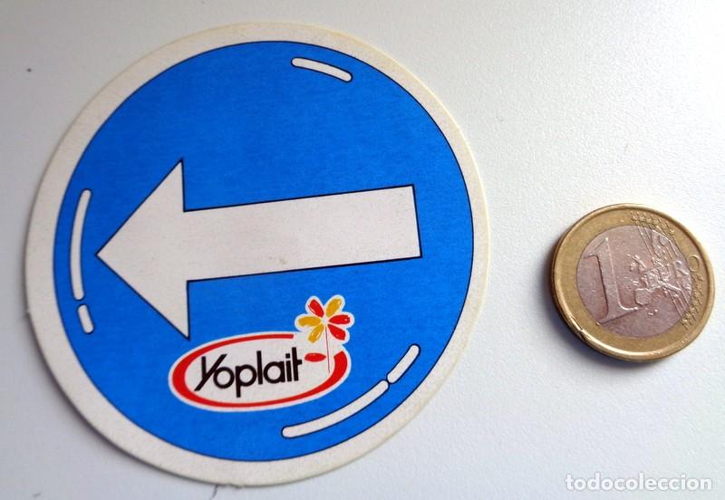 Pegatinas de colecci&oacute;n: CROMO PEGATINA ADHESIVO COLECCION BICIYOPLAIT YOPLAIT. SE&Ntilde;AL DE TR&Aacute;FICO. YOGURES. BICI. A&Ntilde;OS 80