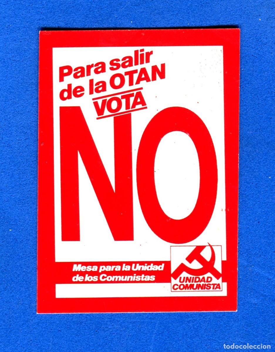 Autocolantes de cole&ccedil;&atilde;o: ANTIGUA PEGATINA POLITICA UNIDAD COMUNISTA