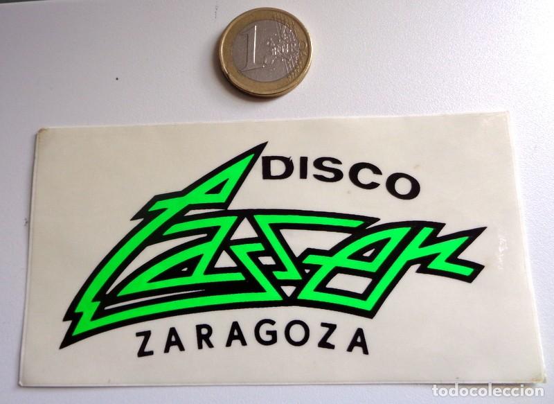 Pegatinas de colecci&oacute;n: PEGATINA ANTIGUA - A&Ntilde;OS 80 - DISCOTECA LASER - ZARAGOZA - DISCO