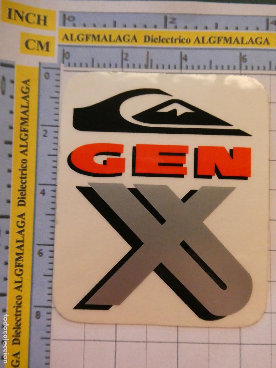 Pegatinas de colecci&oacute;n: PEGATINA DE MARCAS DE ROPA. SURF SURFING SKATE SNOWBOARD. QUICKSILVER GEN X. 56