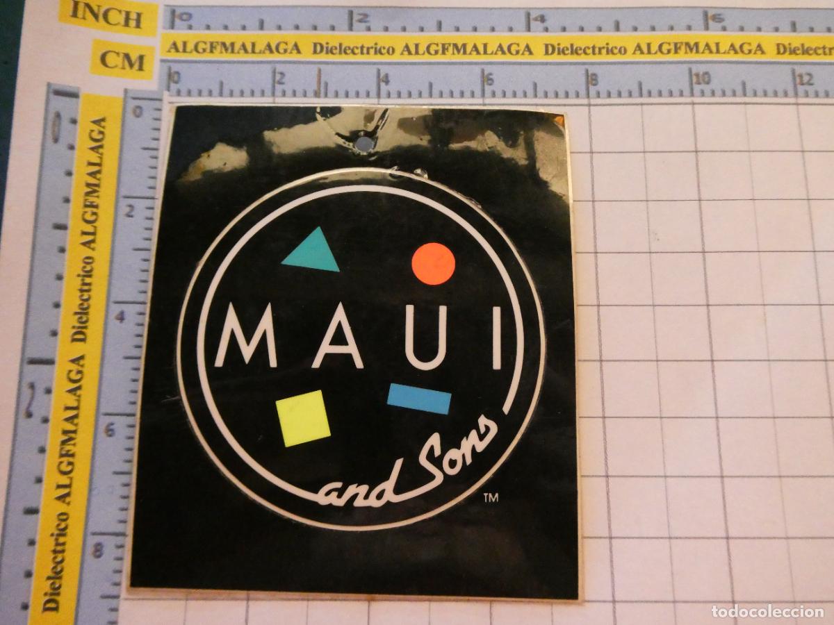 Pegatinas de colecci&oacute;n: PEGATINA DE MARCAS DE ROPA. SURF SKATE SNOWBOARD. HAWAI MAUI AND SONS. 64