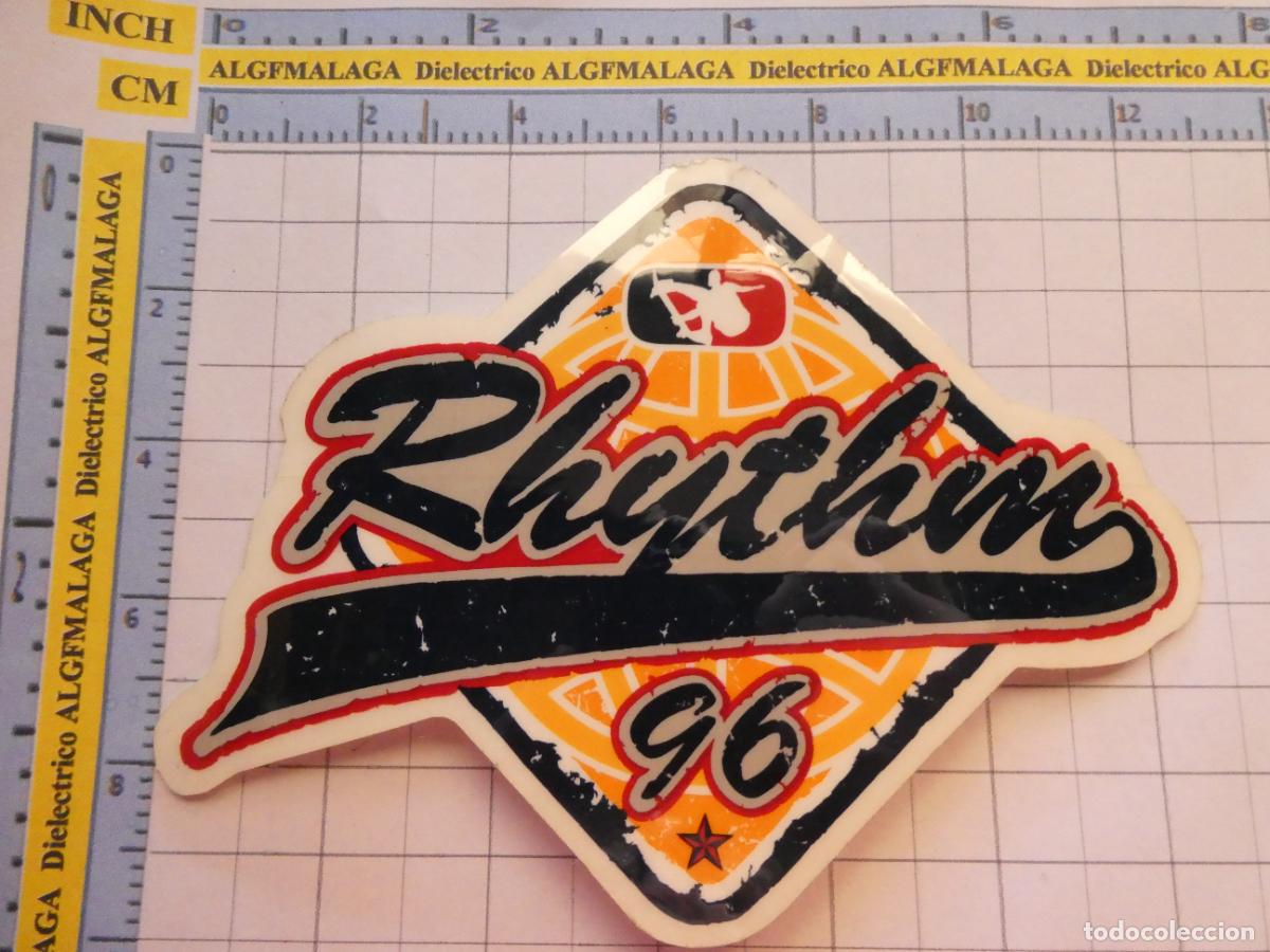 Pegatinas de colecci&oacute;n: PEGATINA DE MARCAS DE ROPA. RHYTHM 96 SKATE SKATEBOARDS . 69