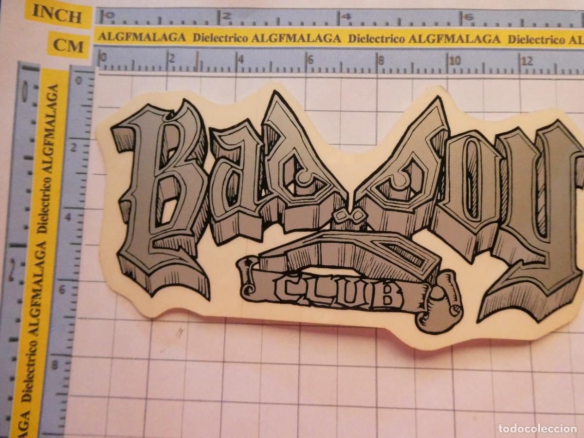 Pegatinas de colecci&oacute;n: PEGATINA DE MARCAS DE ROPA. DEPORTES EXTREMOS. BAD BOY CLUB A&Ntilde;OS 90 CALIFORNIA. 76
