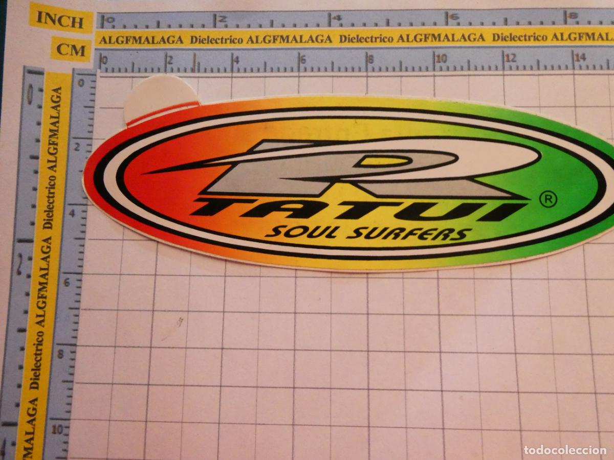 Pegatinas de colecci&oacute;n: PEGATINA DE MARCAS DE ROPA. SURF SURFING SKATE SNOWBOARD. TABLAS TATUI SOUL SURFERS. 81