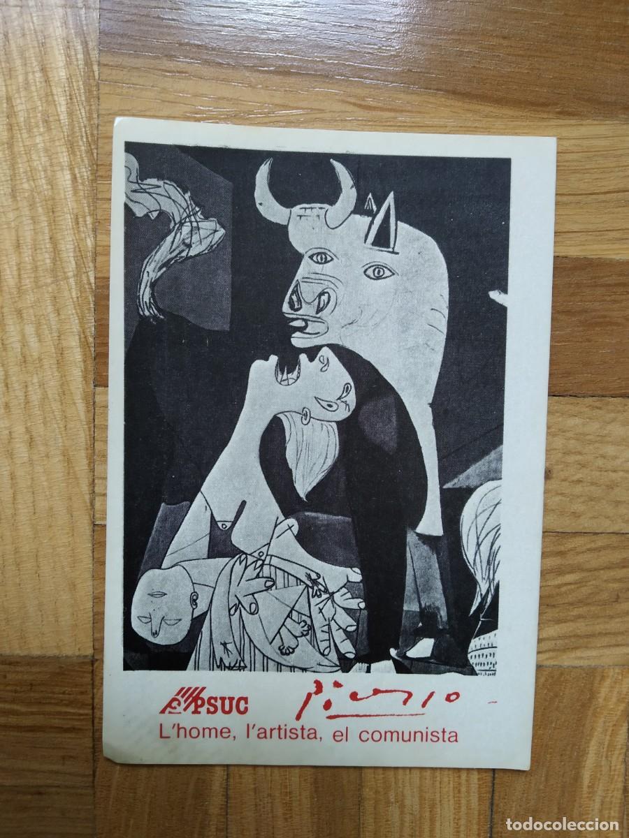 Autocolantes de cole&ccedil;&atilde;o: PEGATINA POLITICA PSUC L HOME L ARTISTA, EL COMUNISTA PICCASO EL GUERNICA
