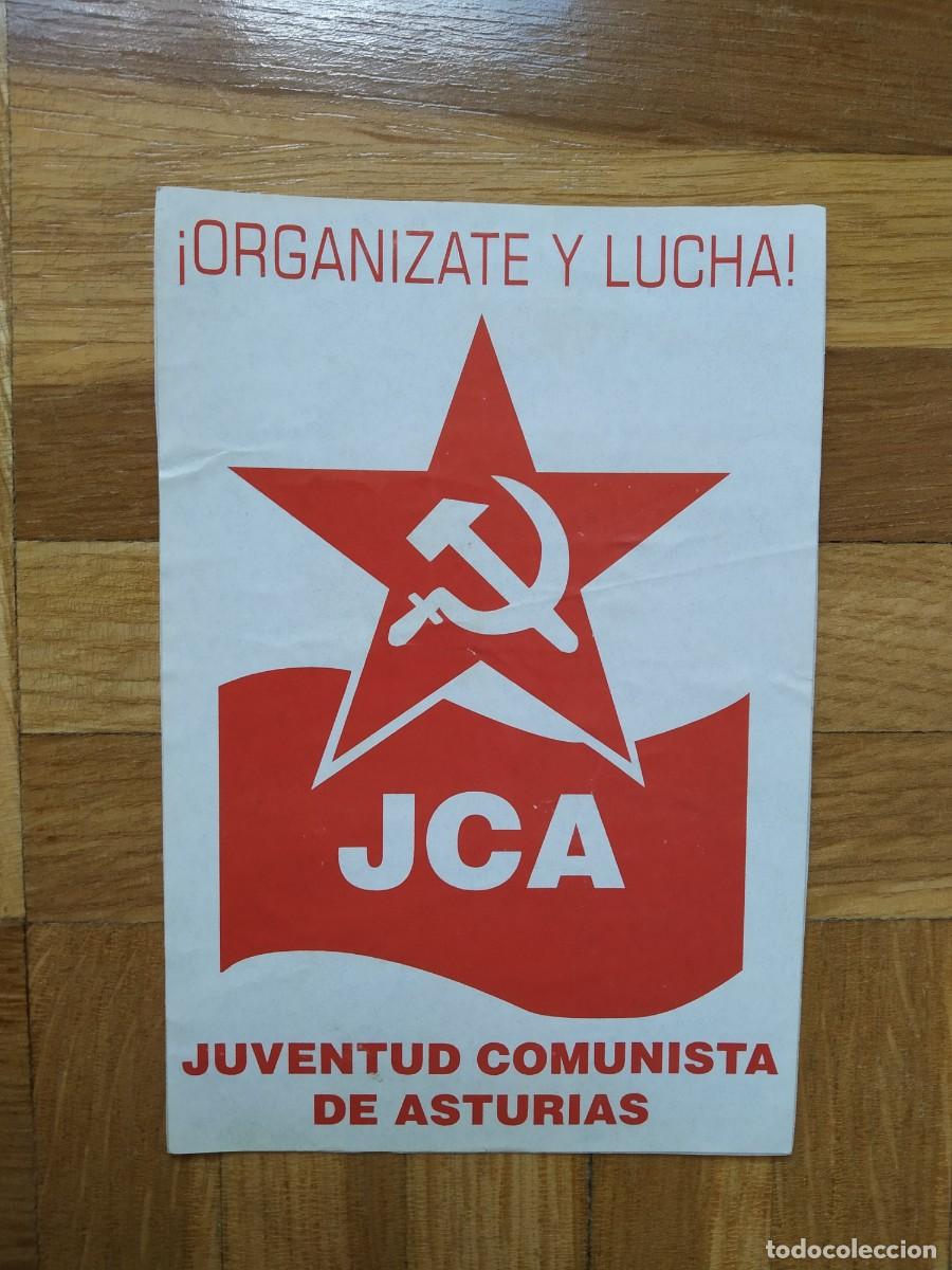 Autocolantes de cole&ccedil;&atilde;o: PEGATINA POLITICA JCA JUVENTUD COMUNISTA DE ASTURIAS. &iexcl; ORGANIZATE Y LUCHA! VER FOTOS