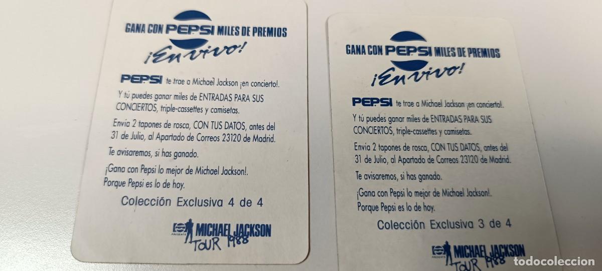 Pegatinas de colecci&oacute;n: 2 CROMOS PEGATINAS DE MICHAEL JACKSON DE PEPSI - Foto 5
