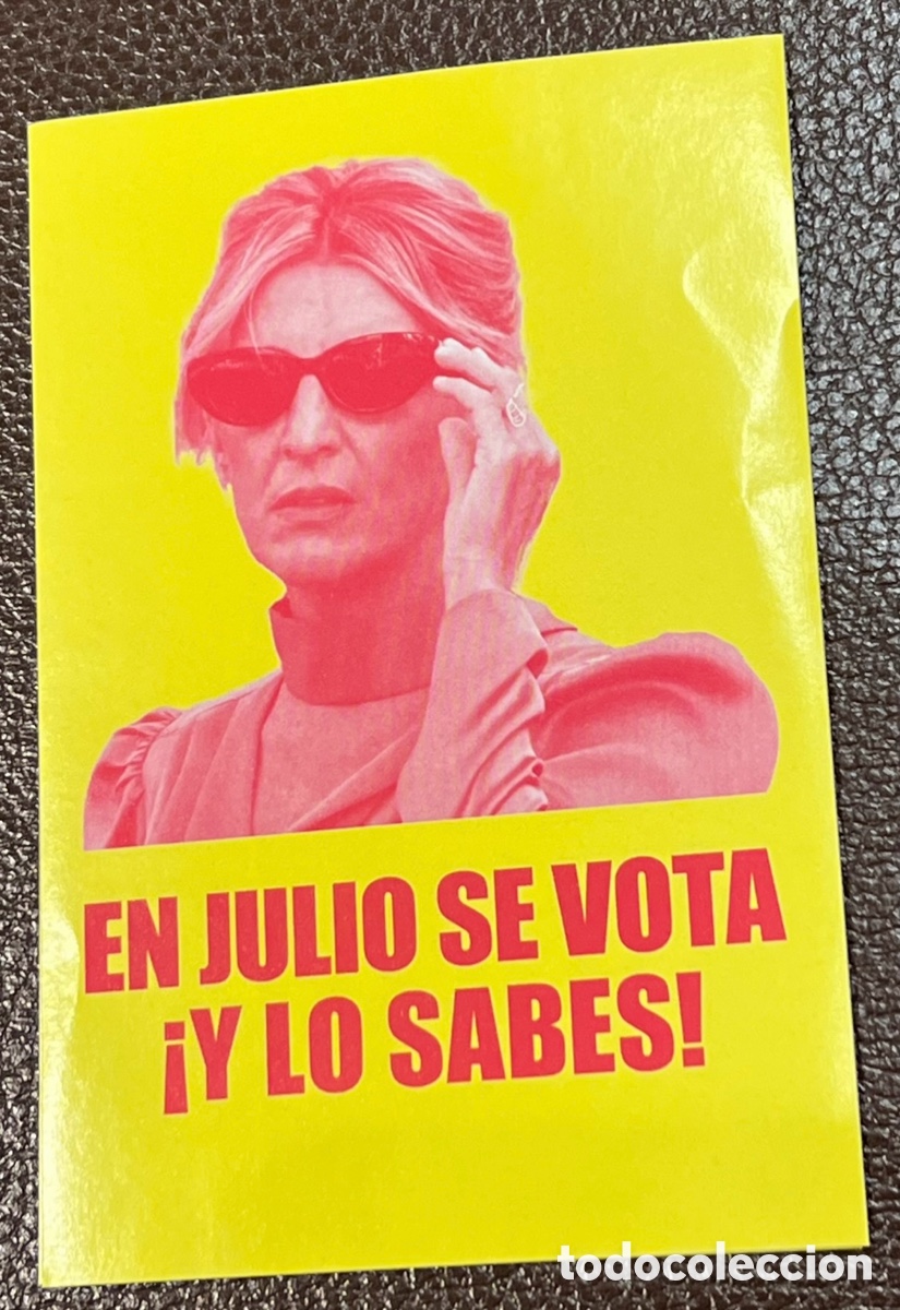 Pegatinas de colecci&oacute;n: Pegatina. En Julio se vota. &iexcl;Y lo sabes! Sumar. 2023.