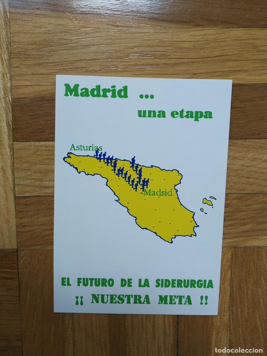 Autocolantes de cole&ccedil;&atilde;o: PEGATINA SINDICAL MADRID ... UNA ETAPA EL FUTURO DE LA SIDERURGIA &iexcl;&iexcl; NUESTRA META !! ASTURIAS
