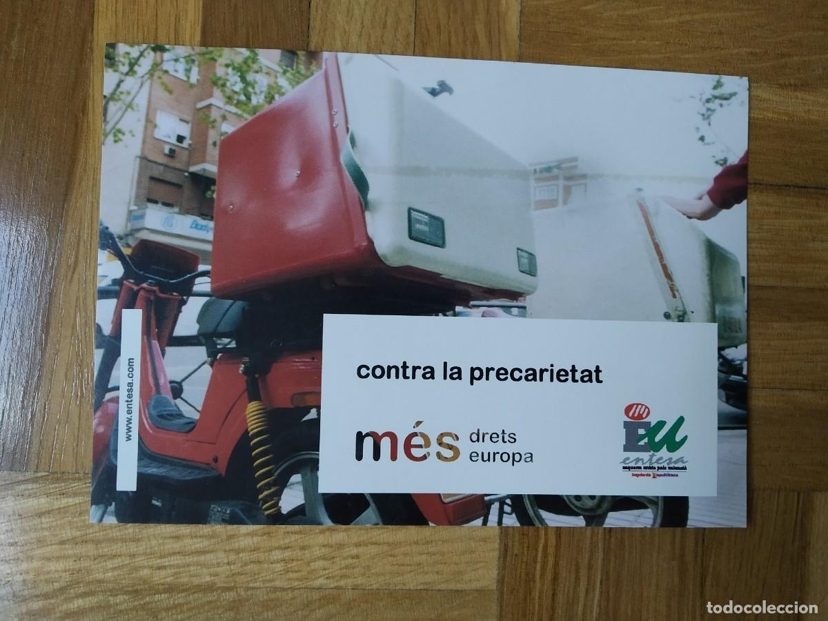 Autocollants de collection: PEGATINA POLITICA EU ESQUERRA UNIDA ENTESA PAIS VALENCIA CONTRA LA PRECARIETAT MES DRETS EUROPA
