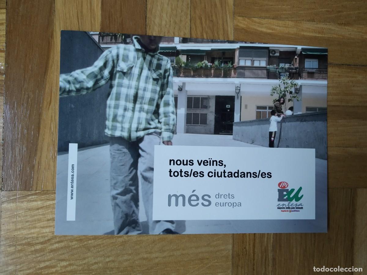 Autocollants de collection: PEGATINA POLITICA EU ESQUERRA UNIDA ENTESA PAIS VALENCIA NOUS VE&Iuml;NS TOTS CIUTADANS MES DRETS EUROPA