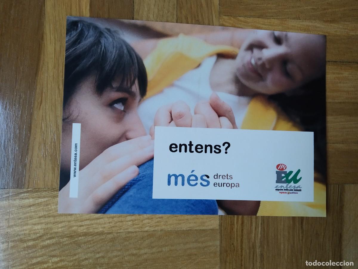 Autocollants de collection: PEGATINA POLITICA EU ESQUERRA UNIDA ENTESA PAIS VALENCIA ENTENS MES DRETS EUROPA