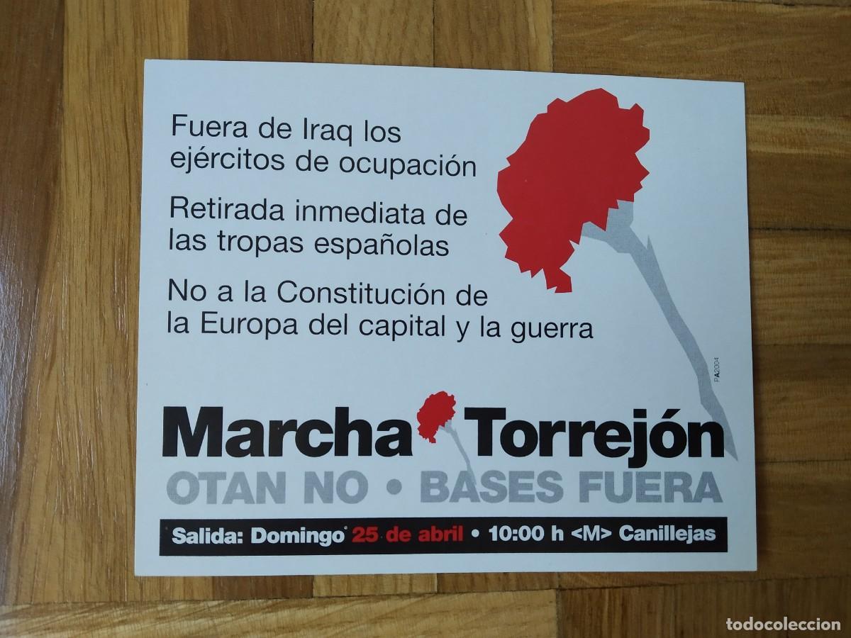 Autocolantes de cole&ccedil;&atilde;o: PEGATINA POLITICA OTAN NO MARCHA TORREJON BASES FUERA FUERA DE IRAQ EJERCITOS OCUPACION 25 ABRIL