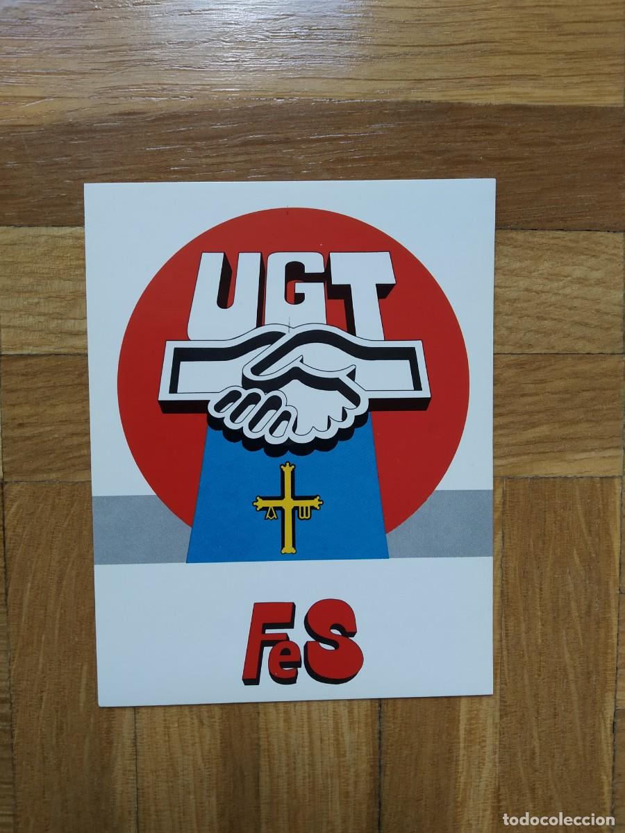 Autocolantes de cole&ccedil;&atilde;o: PEGATINA POLITICA SINDICAL UGT ASTURIAS FES SIN PEGAR VER FOTOS