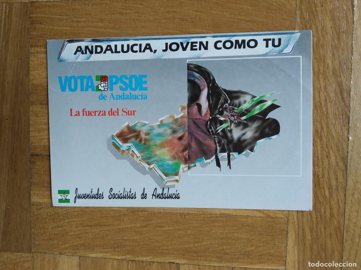 Adesivi di collezione: PEGATINA POLITICA JUVENTUD SOCIALISTA DE ANDALUCIA VOTA PSOE DE ANDALUCIA SIN PEGAR
