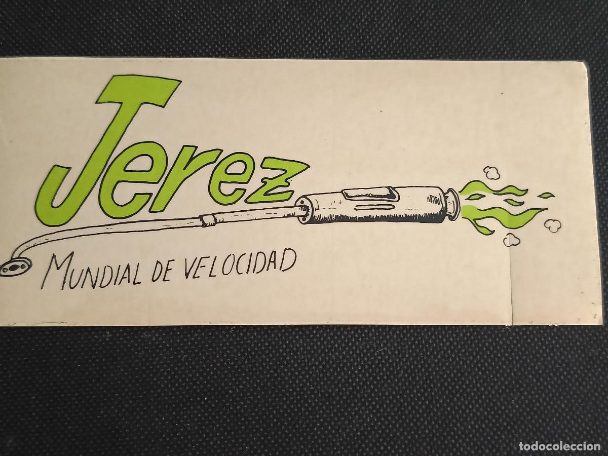 Pegatinas de colecci&oacute;n: Pegatina Jerez mundial de velocidad
