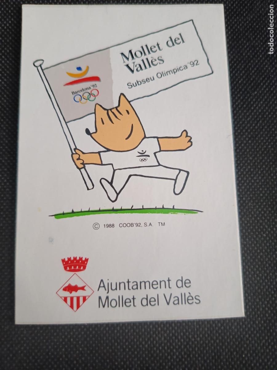Pegatinas de colecci&oacute;n: Pegatina COBI Mollet del Vall&egrave;s olimpiadas Barcelona 92