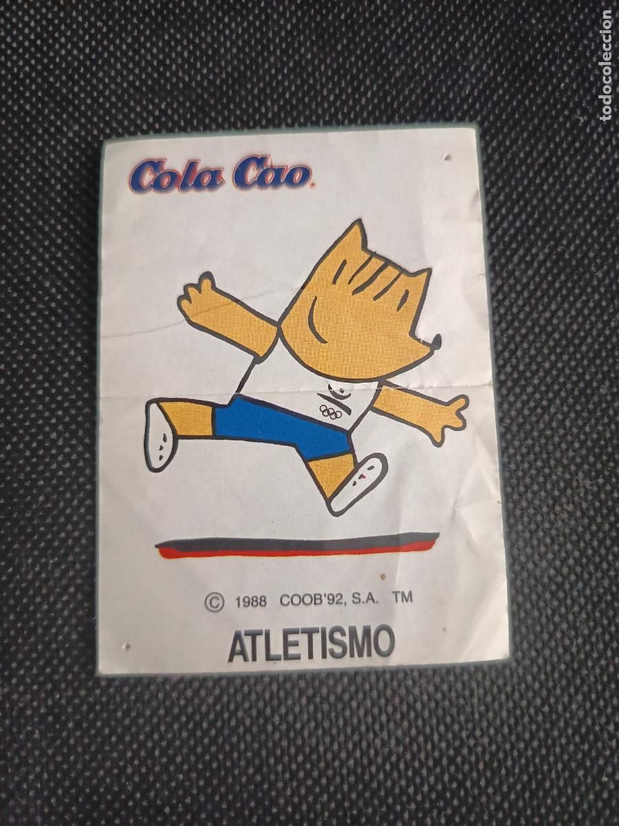 Pegatinas de colecci&oacute;n: Pegatina COBI Atletismo olimpiadas Barcelona 92