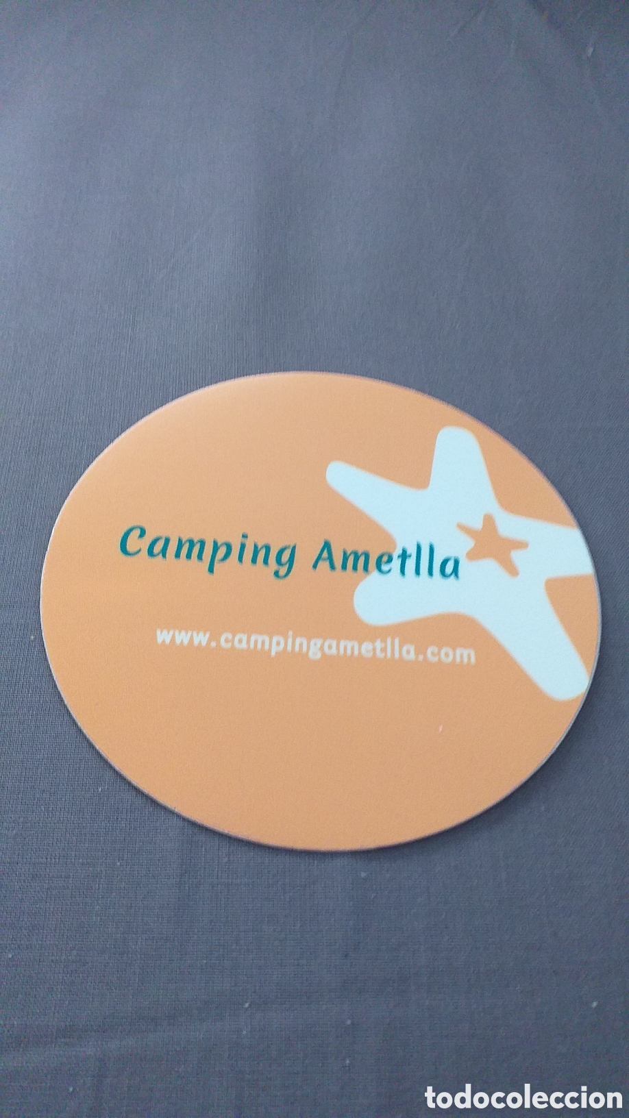 Pegatinas de colecci&oacute;n: Pegatina adhesiva de colecci&oacute;n. CAMPING AMETLLA. L'Atmella de Mar (Tarragona) Vacaciones.