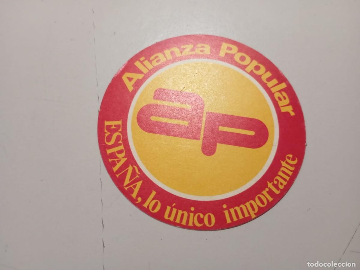 Pegatinas de colecci&oacute;n: PEGATINA ALIANZA POPULAR A&Ntilde;OS 80 REF. UR MES 6 A