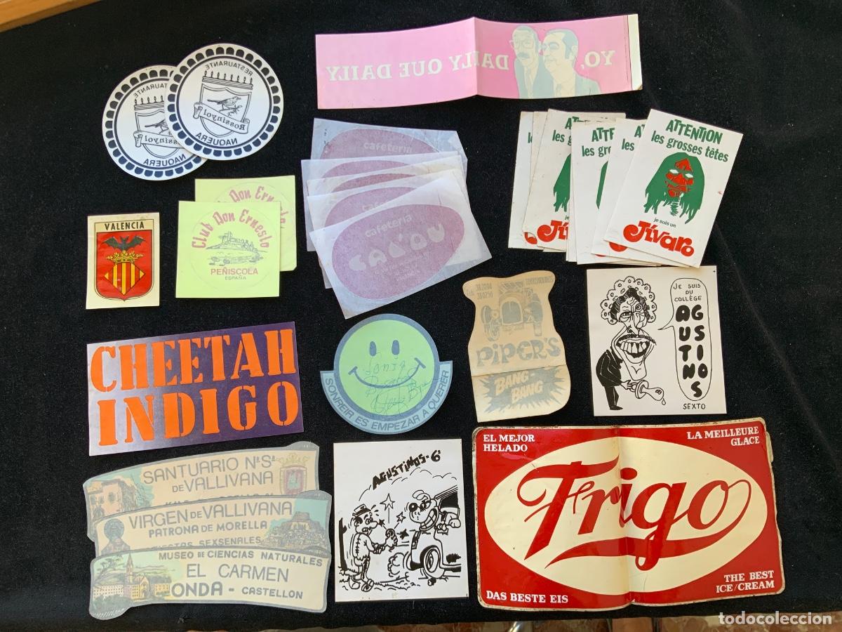 Pegatinas de colecci&oacute;n: Lote de pegatinas , cafeteria, club, restaurante , vallivana , onda, torremolinos, frigo, 30 uds.