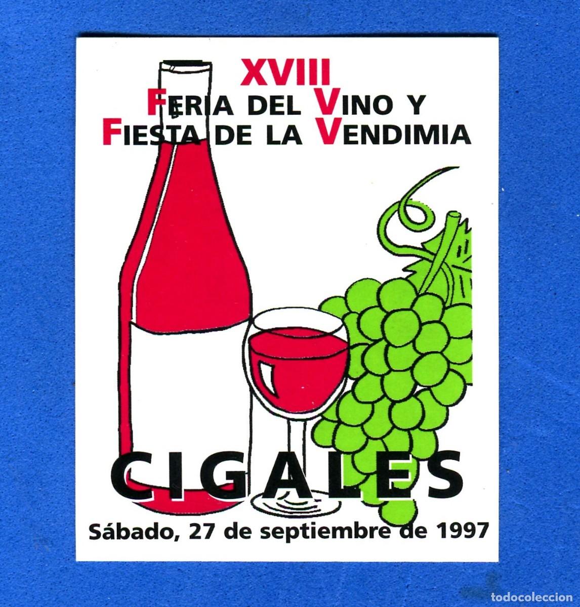 Autocolantes de cole&ccedil;&atilde;o: PEGATINA FERIA DEL VINO CIGALES VALLADOLID 1997